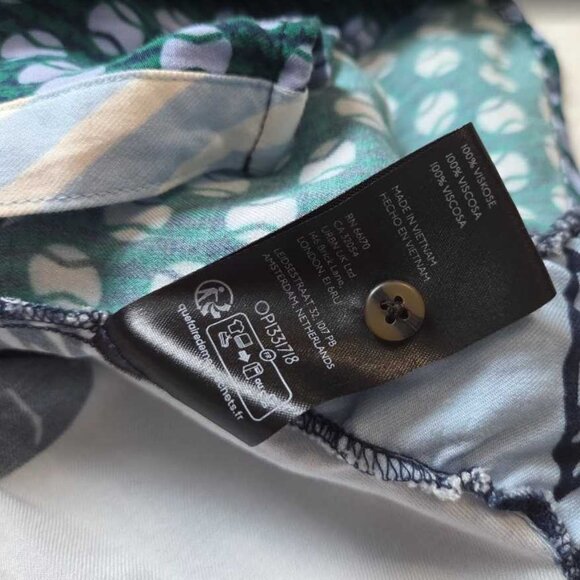 Plus 2X Maeve x Anthropologie Paz contrast button down shirt blouse red blue - Picture 6 of 10